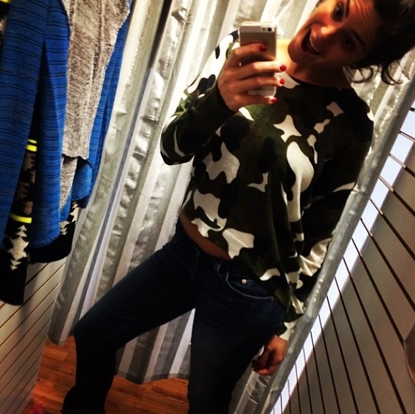 Big Brother 2013 Spoilers – Amanda Zuckerman models Army Zip Back Sweater