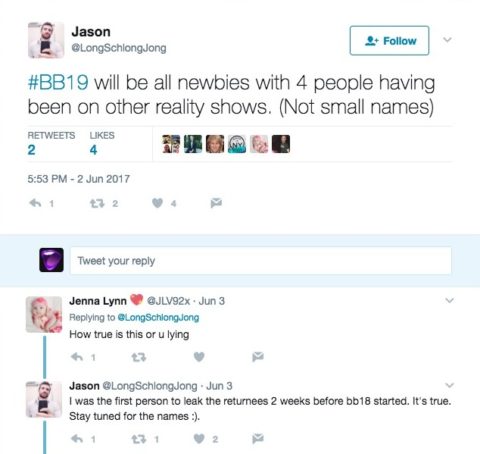Big Brother 2017 Spoilers - BB19 Cast Rumors Big Brother 2017 Spoilers - BB19 Cast Rumors